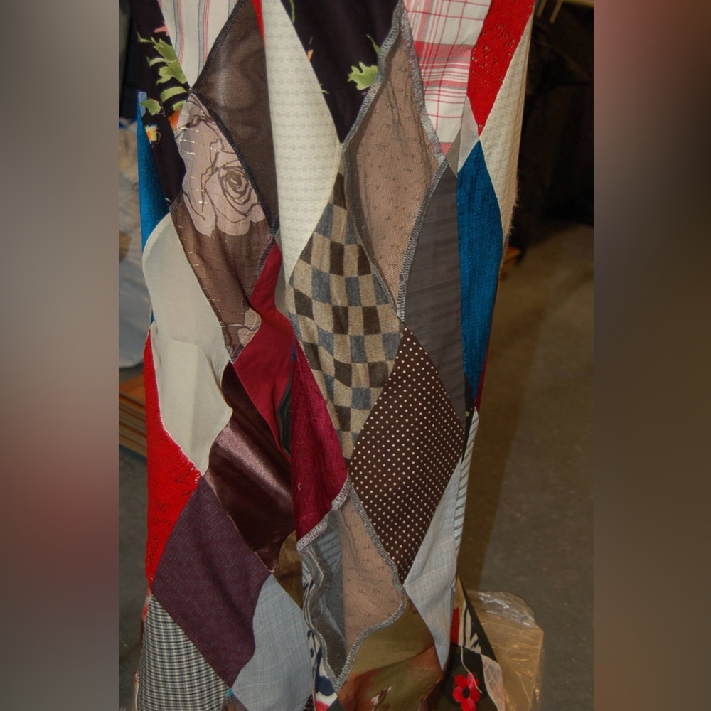 Adorable patchwork multicolored drawstring trousers - Picture 3 of 4
